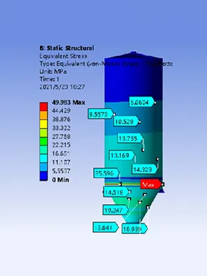 Программное обеспечение собственной разработки для проектирования пневмосеператоров, силосов для смешивания и хранения, пылеуловителей, систем обеспыливания и растаривателей мешков