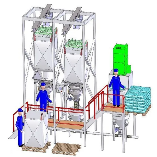 Станция растаривания мешков